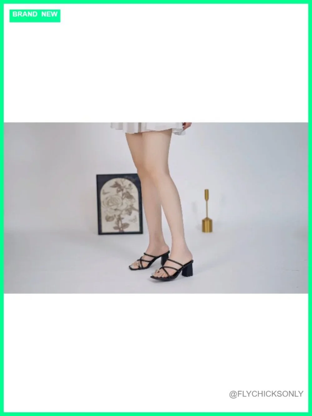 Square Toe Chunky Heel Flip Flop Sandals with Memory Foam, Plus Size, Block